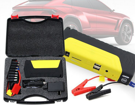 Arrancador portátil de batería con maletín y accesorios